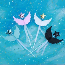 Colorful Angel Butterfly Wings For Wedding Birthday Party One 1st Girl Happy Birthday Party Decor Little Princess Party Supplies