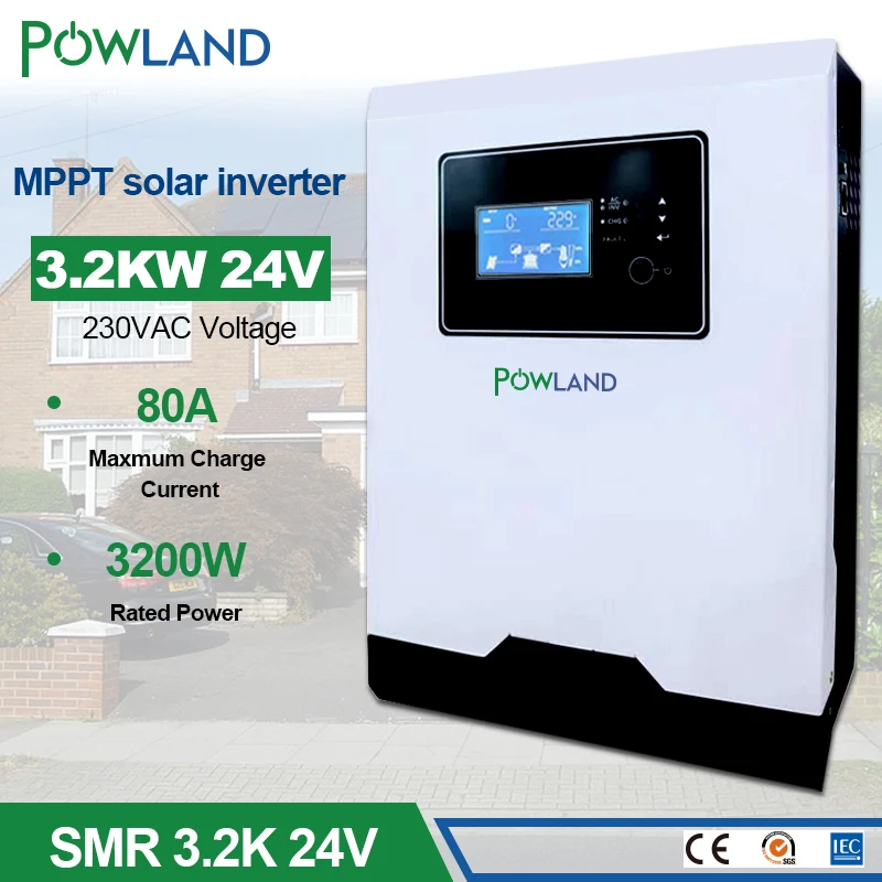 3200W Solar Inverter 220V MPPT 80A Charger 3.2KW Pure Sine Wave 50Hz 60HZ Off Grid 24V Battery inversor | Обустройство дома