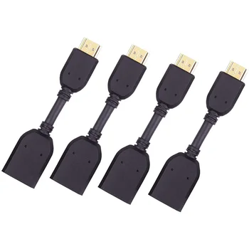 

HDMI Extender 4Pack Gold Plated HDMI Male to Female Extension Cable Adapter Supports 4K & 3D Connection to TV