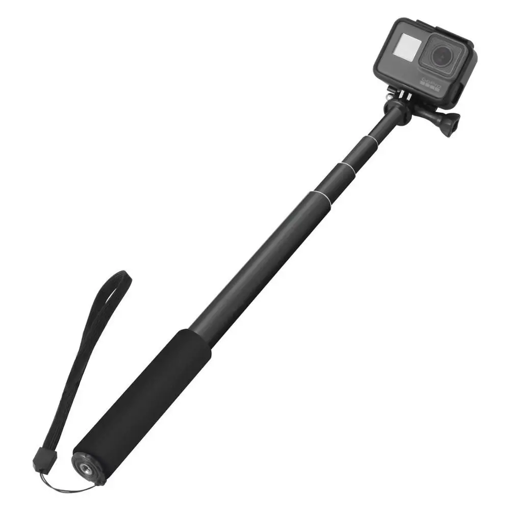29 дюймовый алюминиевый монопод для GoPro Hero 6 5 7 4 черный серебристый Sjcam Sj7 Yi 4K Экшн