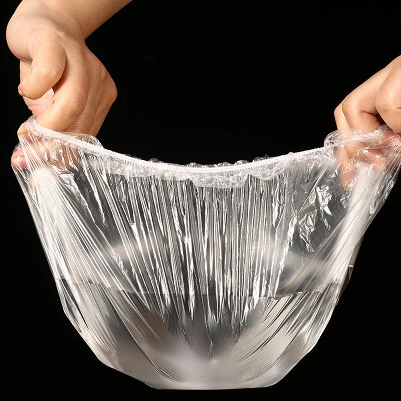 Reusable Food Wrap Storage Covers Bags for Bowl Elastic Plate Silicone Lid Cover Kitchen Fruit Plastic Fresh-keeping Seal 100pcs