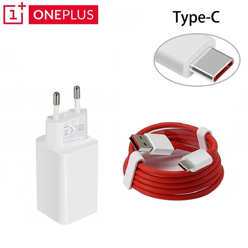 Оригинальное зарядное устройство ONEPLUS с европейской вилкой 5 В/4 а сетевой адаптер