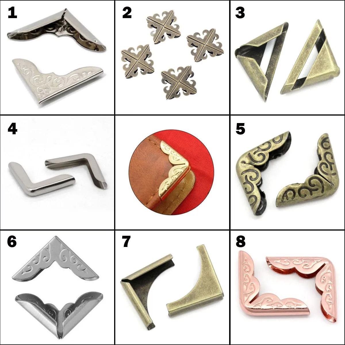 KALASO 30PCs Book Corner Protector Photo Frame Protect Scrapbooking