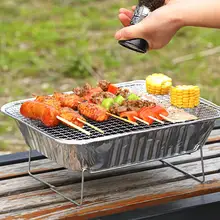 

Disposable Portable BBQ Grill Home Outdoor Picnic Barbecue Stove with Charcoal BBQ Grill Home Outdoor Picnic Barbecue Stove with