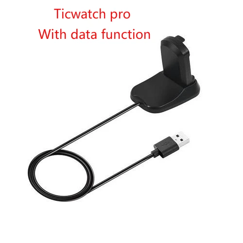 Держатель USB зарядного устройства Док-станция адаптер для Ticwatch Pro Смарт-часы аксессуары для Ticwatch Pro/S/E/C2/E2 S2 функция передачи данных - Цвет: 1 for Ticwatch pro