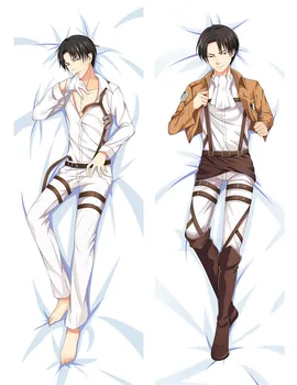 

Attack on Titan Double-side Printed pillow Covers Cool Boy pillow case anime Bedding Hugging Body pillowcase