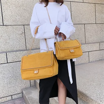 

Brand Original Design Big Bag Women 2020 New Foreign Style Joker Shoulder Bag Fashion Rhombic Chain Bag
