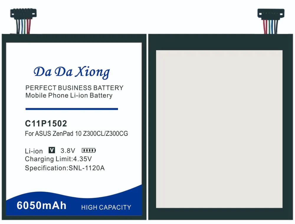 DaDaXiong 0 цикл C11P1502 6050 мА/ч, Батарея для ASUS ZenPad 10 Z300C Z300CL Z300CG Z300M P023 P01T 10,1 бесплатные инструменты+ Стикеры