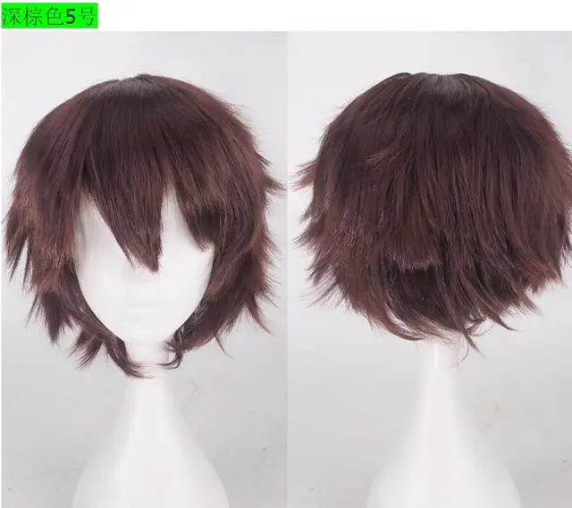 30CM 20 Colour Game Persona 5 Kurusu Akira Short Wig Cosplay Costume Heat Resistant  Hair Joker Amamiya Ren Men Wigs E
