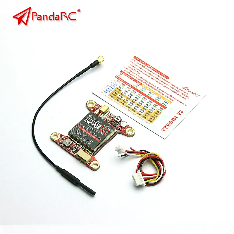 1PC PandaRC VT5804M V2 HV 5.8G 48CH Video TX Image Transmitter 0mW-600mW Support OSD Adjust for DIY Version Drone FPV RC Parts