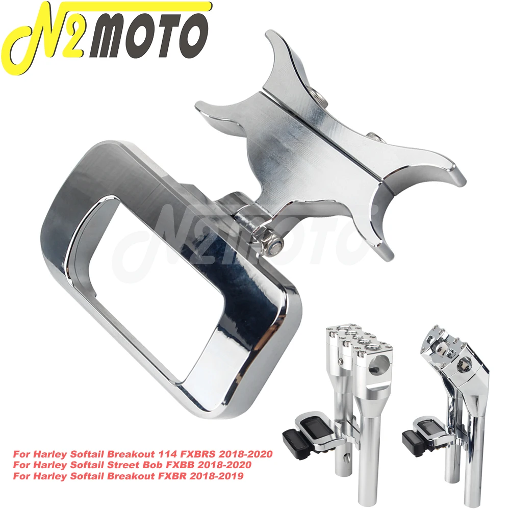 

Motorcycle Adjustable Digital Gauge Mount Universal Bracket Kits For Harley Softail Street Bob FXBB Breakout 114 FXBR 2018-2020