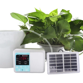 

1 Set Intelligent Garden Automatic Watering Device Solar Energy Charging Potted Plant Drip Irrigation Water Pump Timer System