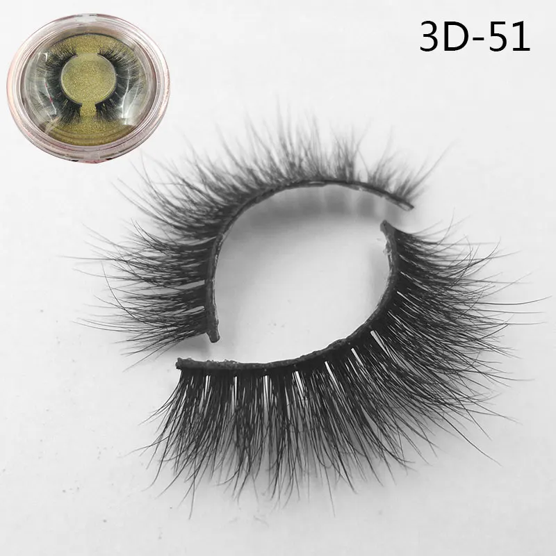 Iflovedekd пользовательские ресницы упаковки 3D ресницы накладные ресницы из норки Индивидуальные ресницы расширение - Цвет: 3D-51