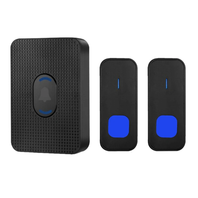 

Two Drag One Wireless LED Night Light Doorbell 300 Meters Wireless Doorbell for Long Distance US PLUG