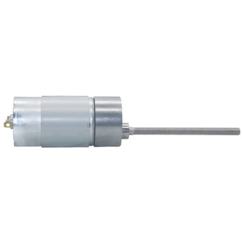 Длинные переплетенную шахту M6* 80 мм Электрический DC мотор-редуктор 12V 24V с большим вращающим моментом в DC мотор с низким 300/500/600 об/мин регулируемая Скорость заднего хода