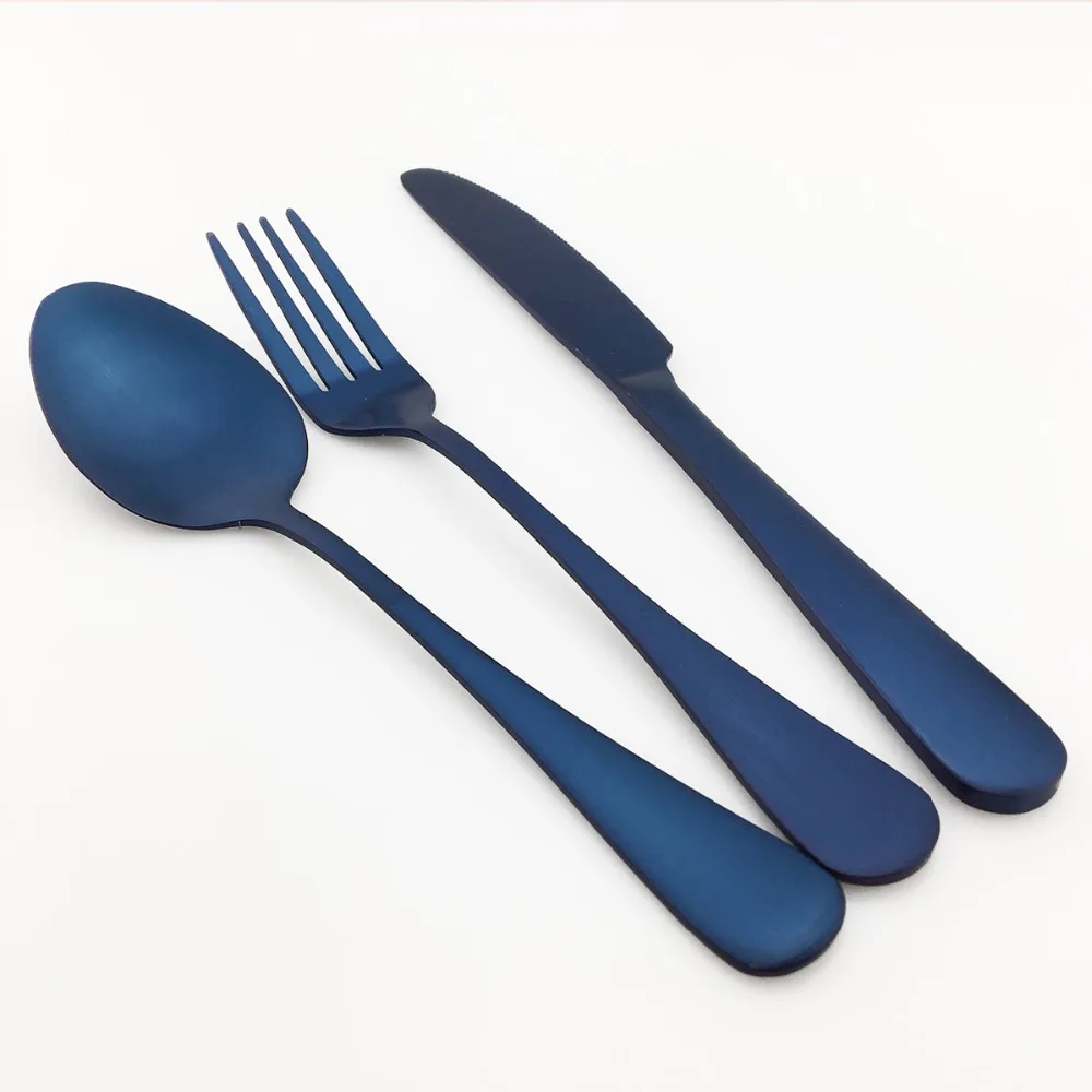 //ae01.alicdn.com/kf/HTB1lA2gXsfrK1RjSszcq6xGGFXaD/4PCS-New-Blue-Cutlery-Set-Stainless-Steel-Dinnerware-Silverware-Tableware-Dining-Set-Black-Plate-Dinner-Knife.jpg