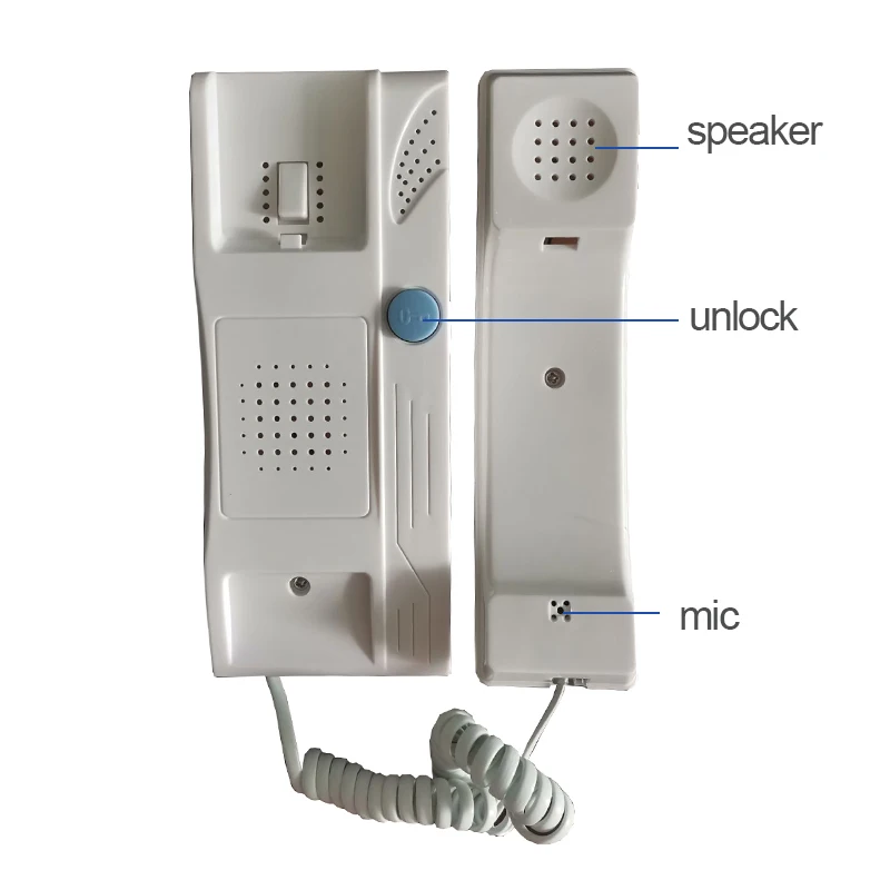 Vigtech Audio Building Intercom System Phone Handset With 2-wire For Apartment No-Visual Device Multi Button wireless intercom doorbell
