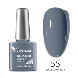 VENALISA 120-Color Glitter Nail Gel Polish - Organic Semi-Permanent UV LED Varnish, 7.5ml (55 new color)