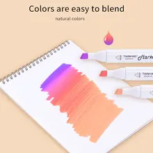 Набор треугольных маркеров с двойной головкой манга ручки для эскиза фломастеры для рисования художественные принадлежности Профессиональная Кисть художественная марка-ручка анимация