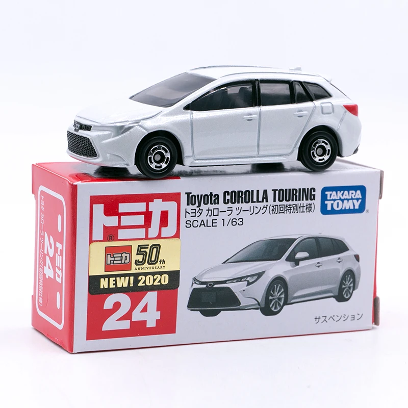 Takara Tomy Tomica № 24 Toyota Corolla Touring белый первый специальный выпуск 1:63 литая модель