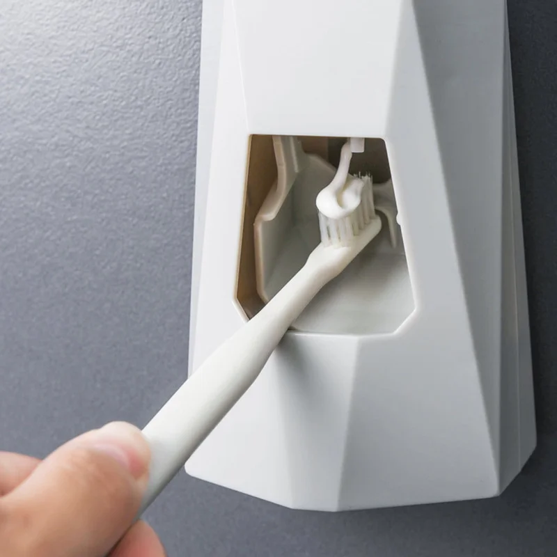 

1 Pc New 12*7.5*6.5cm Hands Free Toothpaste Dispenser Automatic Toothpaste Squeezer Outside Wall Mount Bathroom Accessories