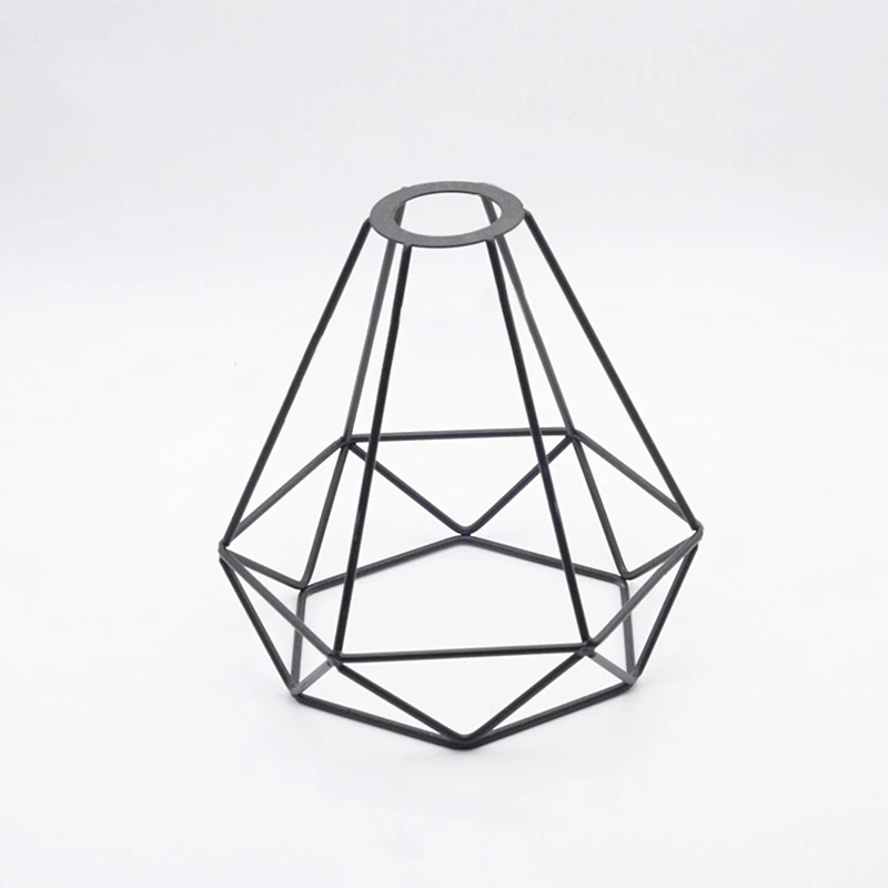 white cage light shade
