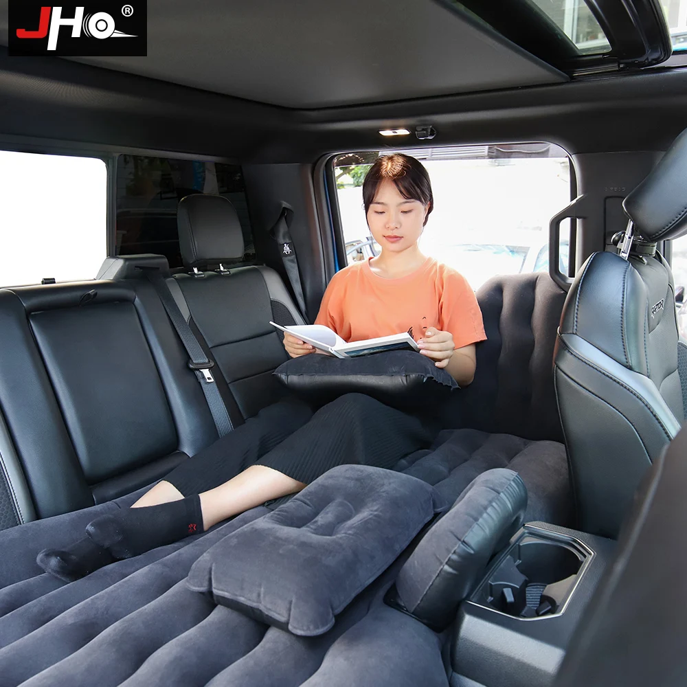 JHO Car Back Seat Air Inflatable Travel Bed Mattress Sofa Outdoor - Main Image