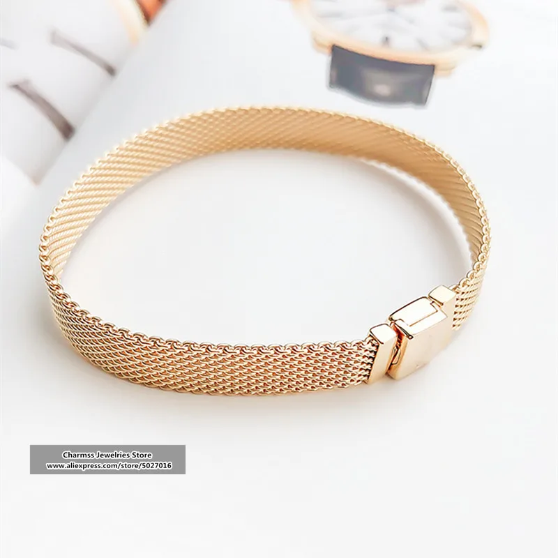 

2020 Fashion Jewelry 100% 925 Silver charm Reflexions Bracelet for Women bracelets bangle Jewelries Pulseira Gift,1pz