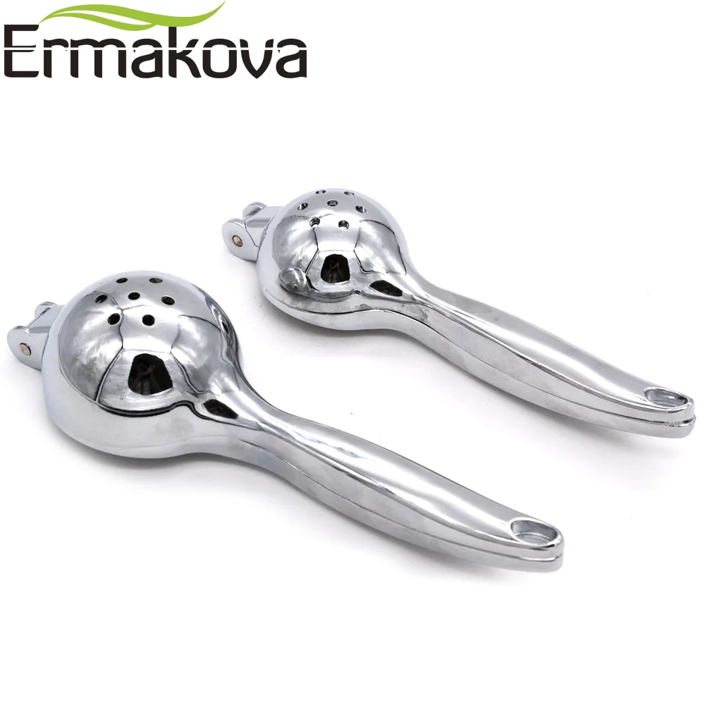 ERMAKOVA соковыжималка для лимона, ручная соковыжималка для цитрусовых, соковыжималка для лайма, высокое качество, цинковый сплав, инструменты для овощей и фруктов
