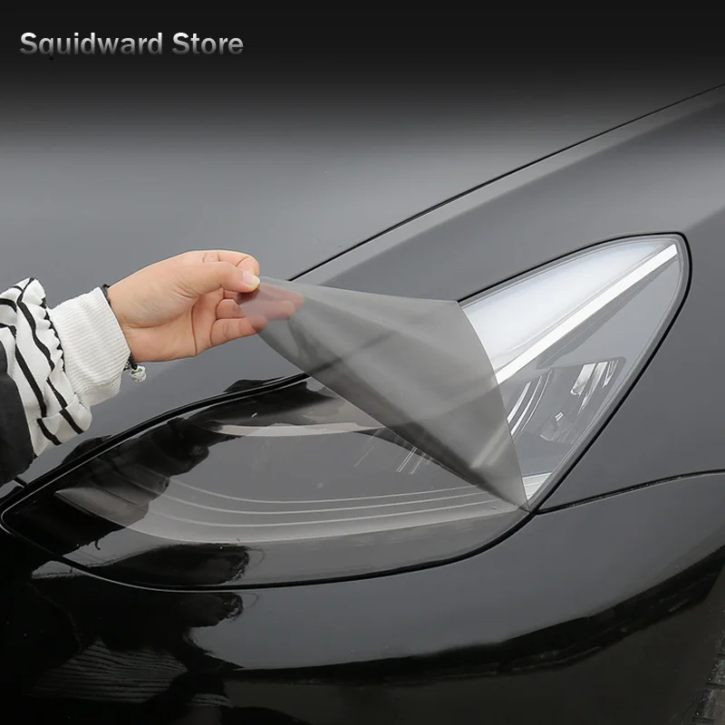 Front Headlamp Car Styling Sticker For Tesla Model XSY 3 Headlamps TPU