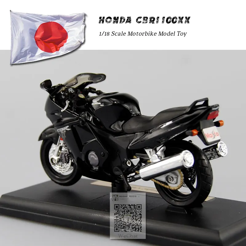 6 шт./лот MAISTO 1/18 весы игрушки, модели мотоциклов HONDA CBR1100XX отлитый под давлением металлический мотоцикл модели игрушки