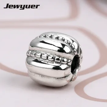 

Silver 925 jewelry charms sterling silver jewelry clip beads fit charm bracelet DIY for women Fine jewelry jewyuer KT001