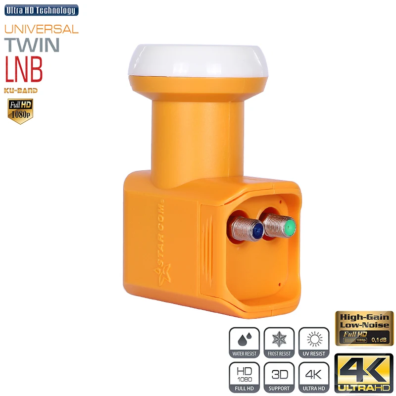 Starcom Универсальный LNB DVB S/S2 с высоким коэффициентом усиления низкий уровень шума 0