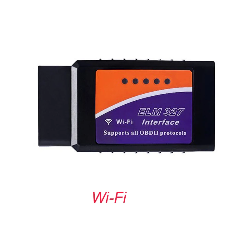 OPRQ автомобильный диагностический инструмент ELM327 OBD2 V1.5 Bluetooth/Wifi PIC18F25K80 чип автоматический диагностический инструмент OBDII для Android/IOS/Windows - Цвет: Black