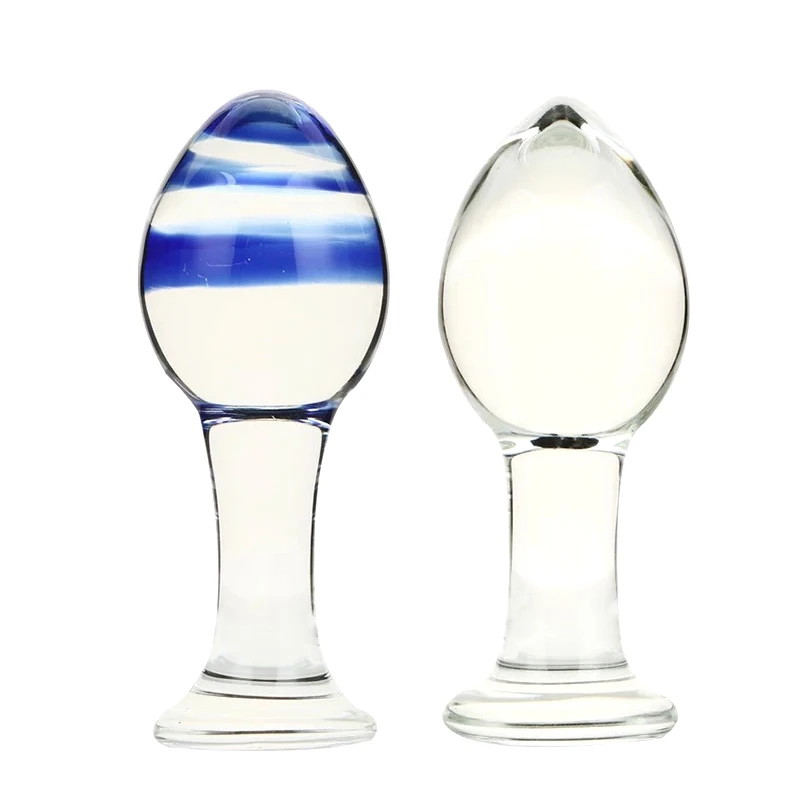 Phalluses for anal Glass dildo Erotic toys Crystal Butt Plug Prostate Massager G-spot massage stick Transparent ass plug 18+ gay | Красота и