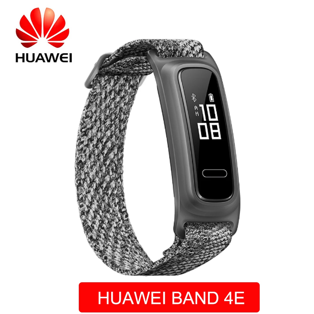 Huawei Honor Band 4 Band 5 умный Браслет Globle Версия 50m водонепроницаемый фитнес-трекер монитор сердечного ритма во время сна Smart Wirstband - Цвет: grey band 4e