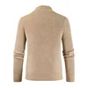 Khaki Cardigan Men Cotton Sweater Long Sleeve Mens V-Neck Sweaters Loose Solid Button Tops Fit Knitting Casual Style Clothing 2