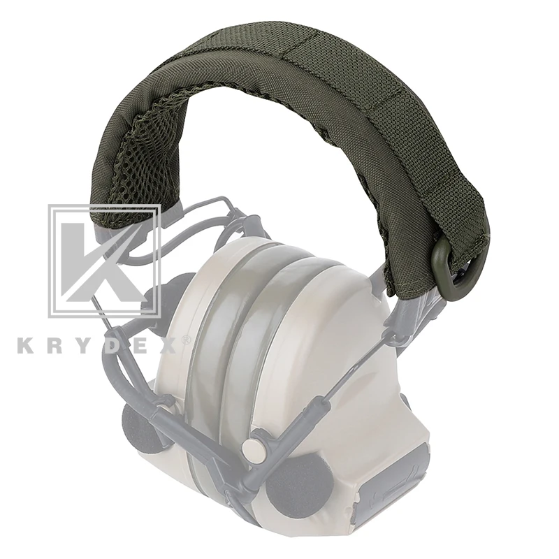 KRYDEX Modular Headphone Stand Protection Cover Ranger Green Tactical Headband Earmuff Headset Stand MOLLE Case For HOWARD MSA