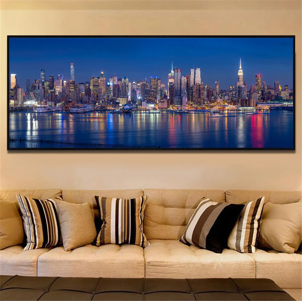 Modern Nordic Home Decor Wall Art Canvas Decor New York Skyscrapers