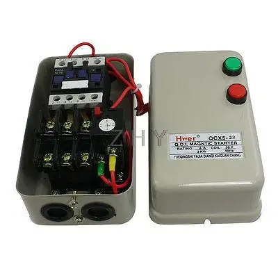 

4.5-7.2A 4HP Three Phase Motor Magnetic Starter AC Contactor 36V Coil 3 Poles