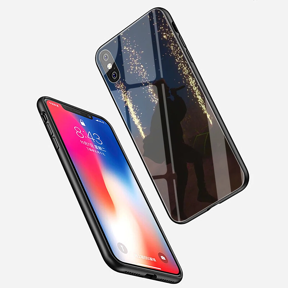 Чехол для телефона EWAU Pharaoh Rapper из закаленного стекла для iPhone 5 5S SE 6 6s 7 8 plus X XR XS 11 pro Max