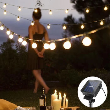 

Wedding Decoration Garland Solar 5M Bulbs Decorative Led Lights For Room Festoon Christmas Decor Night Lamp String Fairy Light