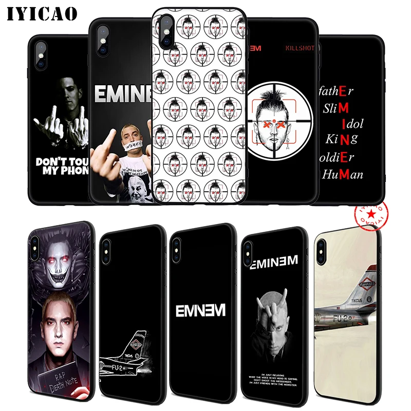 IYICAO Eminem 8 Mile Rap God мягкий чехол для телефона iPhone 11 Pro XR X XS Max 6 6S 7 Plus 5 5S SE силиконовый TPU