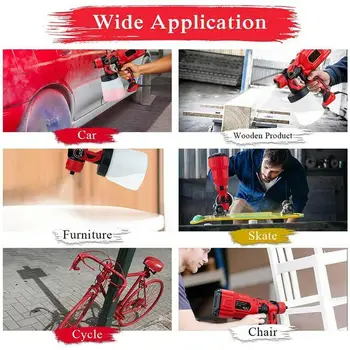 

6pcs/set Spray Gun Airbrush Nozzle 1.8m/5.9ft Mini Tool Split Gun Paint Handheld Gun Paint Hvlp Air Airbrush Spray Spray W2H8