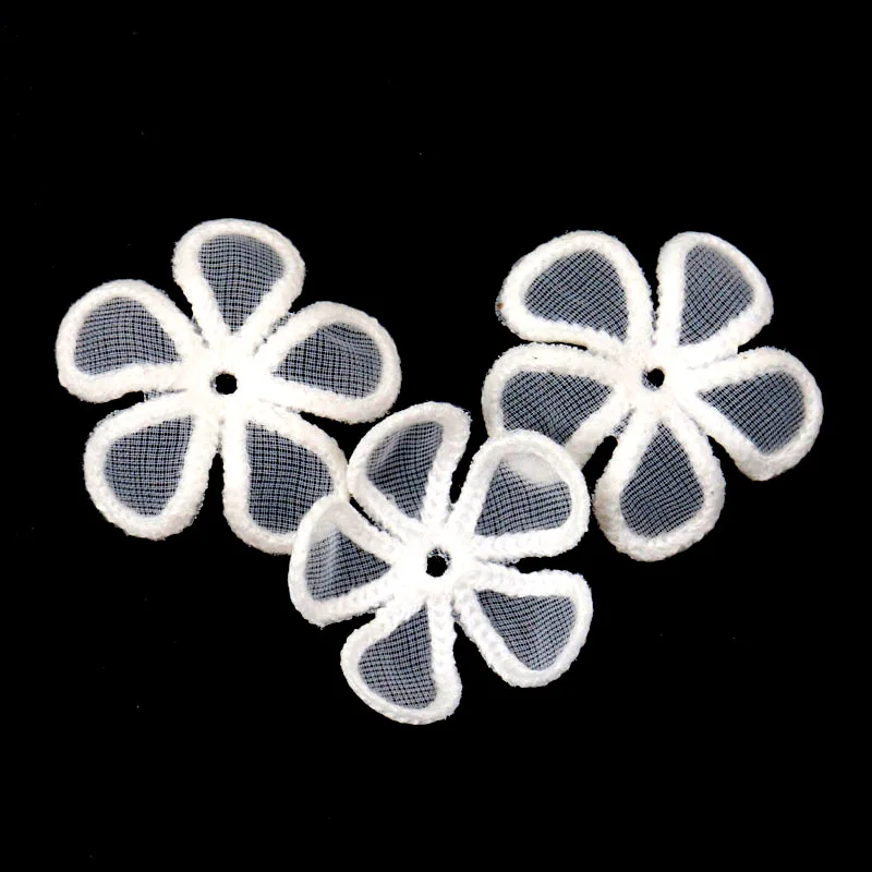 10pcs beautiful lace flower applique trim embroidered lace patches for handmade garment accessories decoration sewing DIY 35mm lace garment accessories sewing patches lace sewing supplies lace decoration lace accessories lace sewing accessories clothing accessories