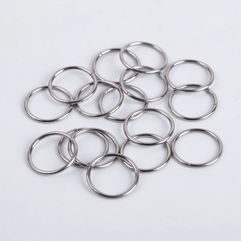 200 unids/lote de acero inoxidable anillos de salto abierto anillos de Split para la fabricación de la joyería DIY conector Accesorios