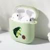 Funny Cartoon Avocado Green Cover For AirPods 2 Case Cute Boy Girls Luxury Couple Silicone Cover Air pod Earphone Accessories ► Photo 3/6