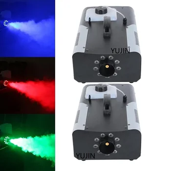 

2X 1500 Watt Smoke Fog Machine 9 LED Lights Remote Control DJ Party Stage Fogger