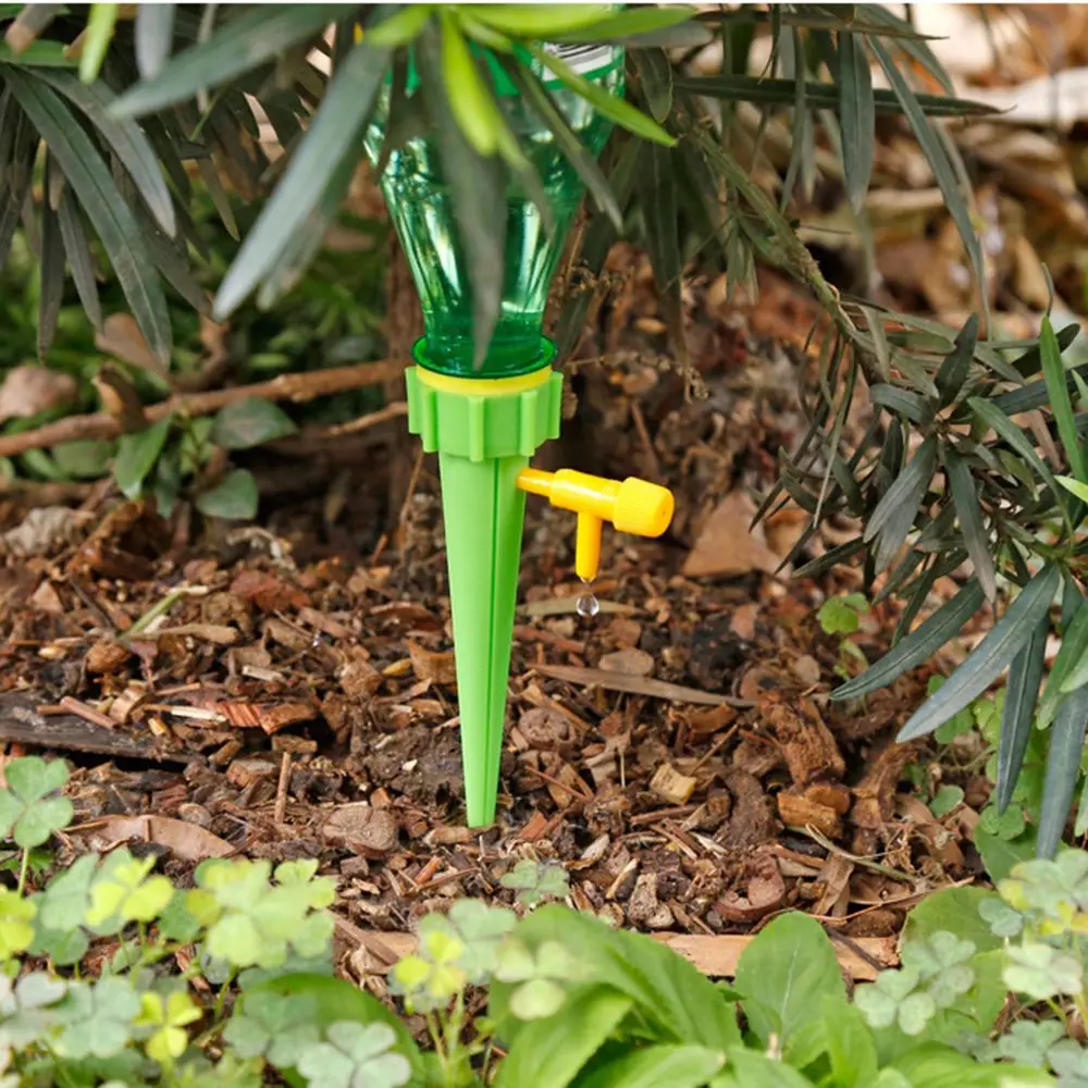 Plant Water House Garden Automatic Drop Flower Self Stakes Irrigation Systems 