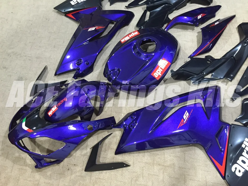 Литьевой формы обтекатель комплект подходит для Aprilia RS125 06 07 08 09 10 11 RS4 RSV 125 2006 2009 2011 Обтекатели на заказ темно-синий